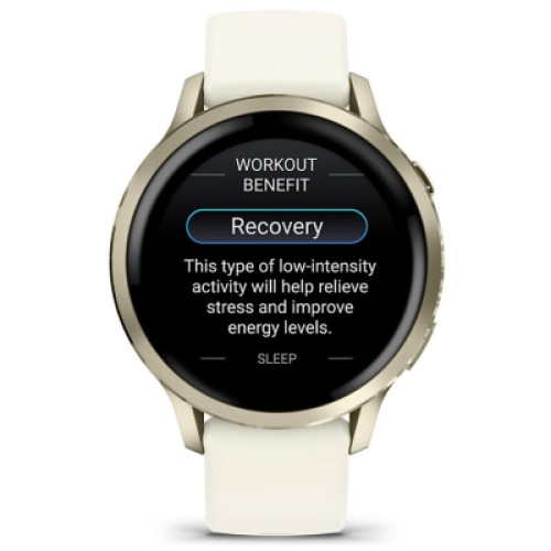 Смарт-часы Garmin Venu 4 (41mm), Beige w/ Lunar Gold + Bone, GPS смарт-годинник (010-03013-00)