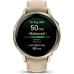 Смарт-часы Garmin Venu 4 (41mm), Beige w/ Lunar Gold + Leather, GPS смарт-годинник (010-03013-03)