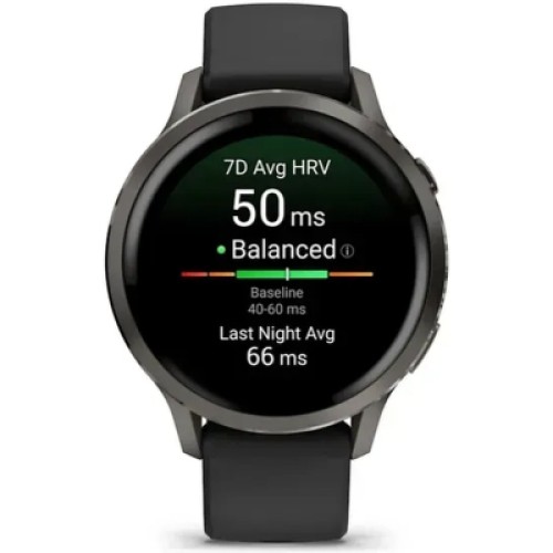 Смарт-часы Garmin Venu 4 (41mm), Black w/ Slate + Black, GPS смарт-годинник (010-03013-02)