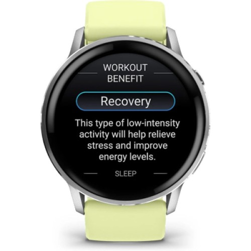 Смарт-часы Garmin Venu 4 (45mm), Gray w/ Silver + Citron, GPS смарт-годинник (010-03014-02)