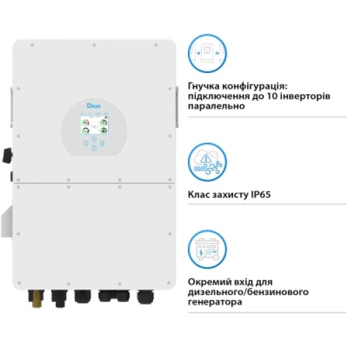 Солнечный инвертор Deye SUN-25K-SG02HP3-EU, 25кВт (SUN-25K-SG02HP3-EU)