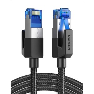 Патч-корд 15м, S/FTP cat 7 RJ-45 COPPER black Ugreen (U_30799)