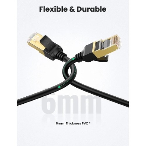 Патч-корд 3м, F/FTP cat 7 RJ-45 black Ugreen (U_11270) Патч-корд 3м, F/FTP cat 7 RJ-45 black Ugreen (U_11270)