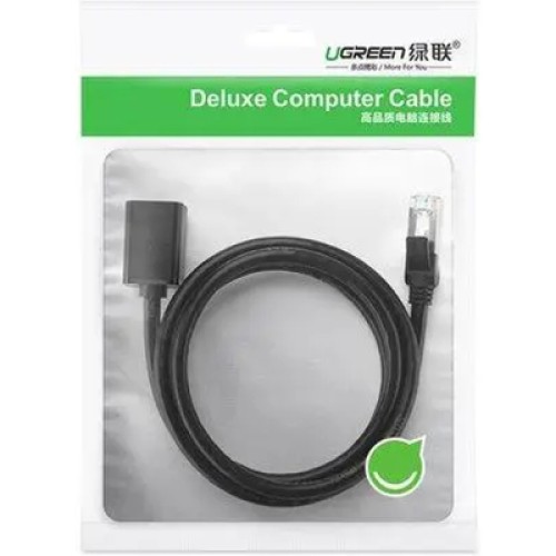 Патч-корд 5м F/UTP cat 6 RJ-45 extension black Ugreen (U_11283)
