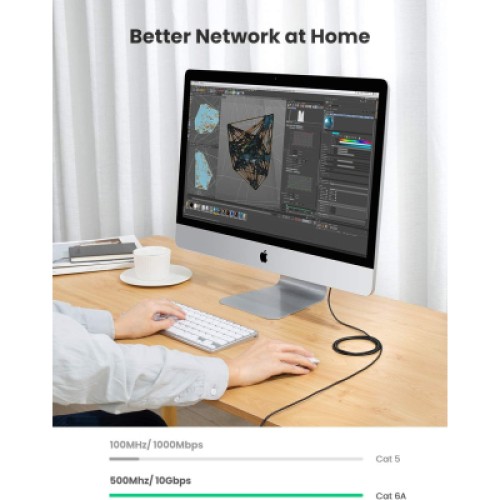 Патч-корд 1м, UTP cat 6 RJ-45 COPPER black Ugreen (U_70332) Патч-корд 1м, UTP cat 6 RJ-45 COPPER black Ugreen (U_70332)