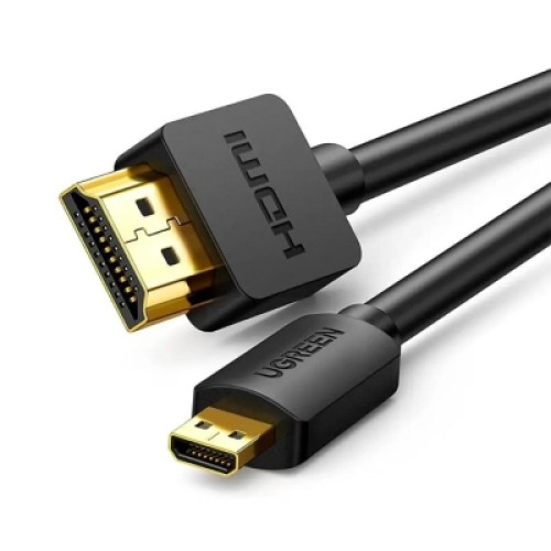 Кабель мультимедийный HDMI M to HDMI micro M 2.0m 4K black Ugreen (30103)