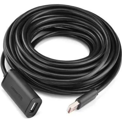 Дата кабель USB 2.0 AM to AF 15.0m Active black Ugreen (10323)