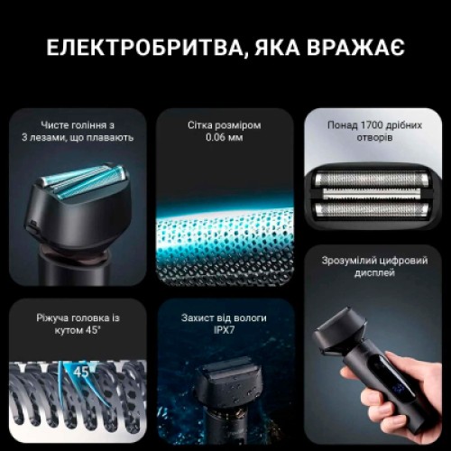 Электробритва Xiaomi ShowSee F602-GY Black (F602-GY)