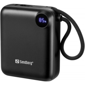 Батарея універсальна Sandberg 10000mAh PD/3.1/20W, QC/3.0, USB-C In/Out, with 2 cables USB-C (421-26)