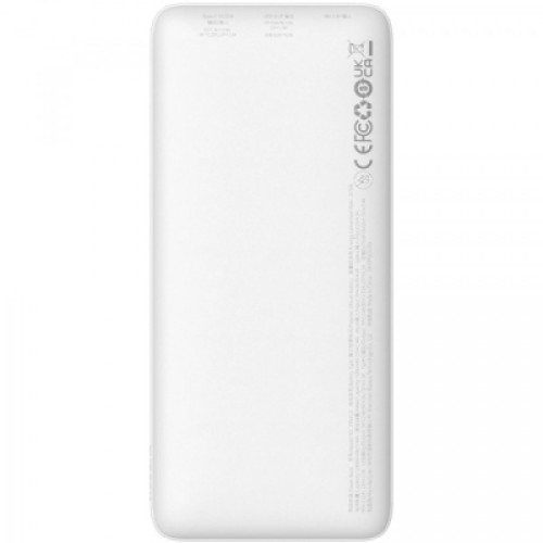 Батарея универсальная Baseus 10000mAh Airpow 20W, PD, QC, White (PPQD090002)
