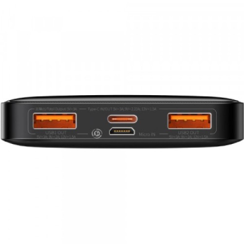 Батарея универсальная Baseus 10000mAh Bipow Overseas Edition 20W, Black (PPBD050301)