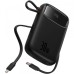 Батарея универсальная Baseus 10000mAh Qpow 2 30W PD/3.0, QC/3.0, w/built-in USB-C cable, Black (P10055008113)