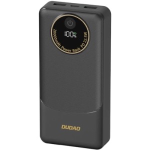 Батарея універсальна Dudao K12Pro 20000mAh PD/22.5W, USB-A, USB-C, Black (6976625333899)