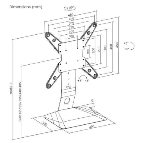 Кронштейн Kivi Motion TV Stand