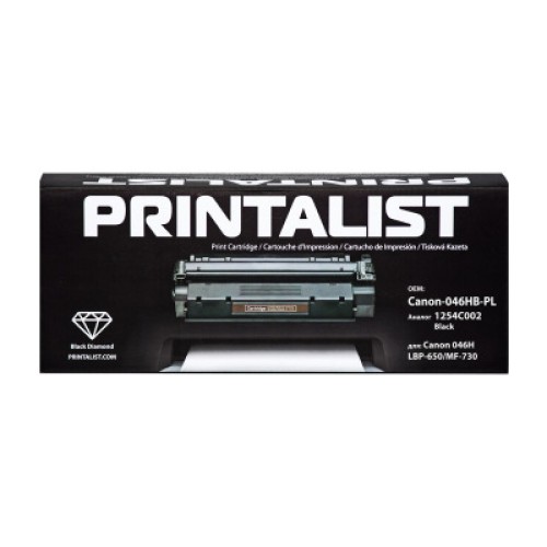 Картридж Printalist Canon 046H, LBP-650/MF-730 1254C002 6K Black (Canon-046HB-PL)