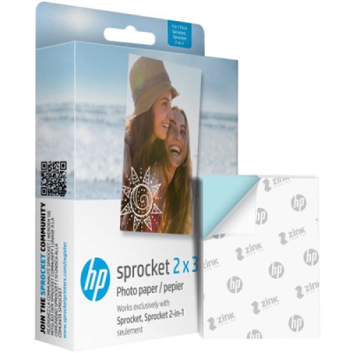 Фотобумага HP Zink 2x3" Sprocket, glossy, self-adhesive, 100sh (HPIZ2X3100)
