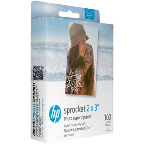 Фотобумага HP Zink 2x3" Sprocket, glossy, self-adhesive, 100sh (HPIZ2X3100)
