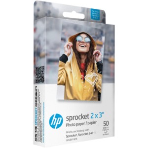 Фотобумага HP Zink 2x3" Sprocket, glossy, self-adhesive, 50sh (HPIZ2X350)