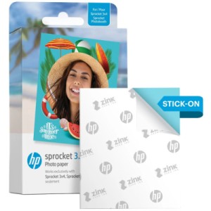 Фотобумага HP Zink 3.5x4.25" Sprocket, glossy, self-adhesive, 20sh (HPIZ3X420)
