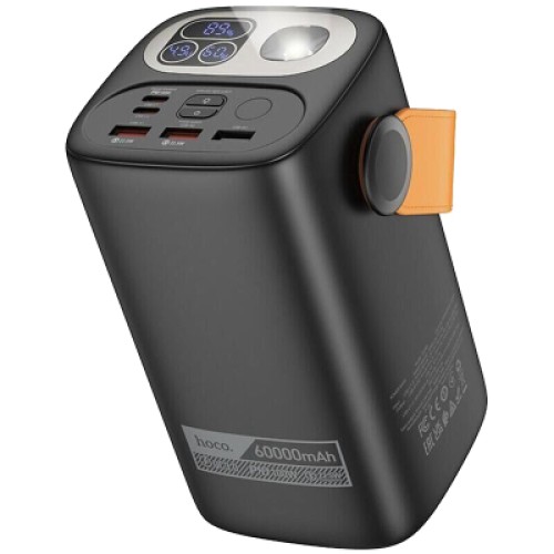 Батарея универсальная HOCO 60000mAh Astrum PD/100W, QC/3.0, LED lamp, Black (DB160 / 714724)