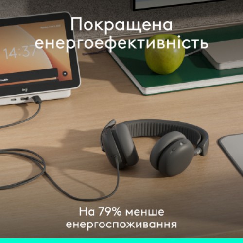 Наушники Logitech Zone Wired 2 for Business USB Graphite (981-001615)