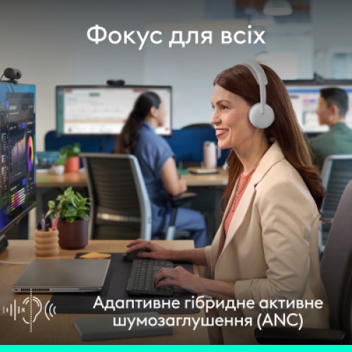 Наушники Logitech Zone Wireless 2 ES for Business Off-White (981-001520)