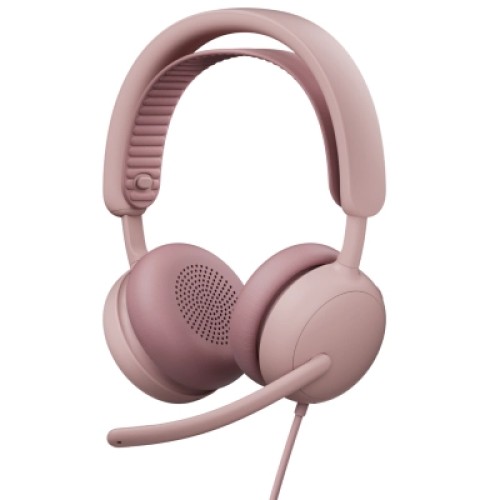 Наушники Logitech Zone Wired 2 USB Rose (981-001620)