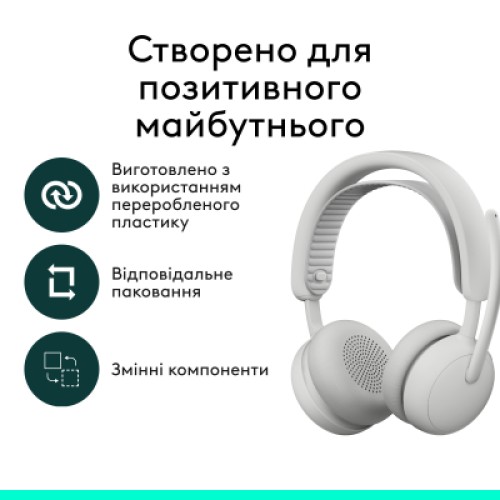 Наушники Logitech Zone Wireless 2 ES Off-White (981-001508)
