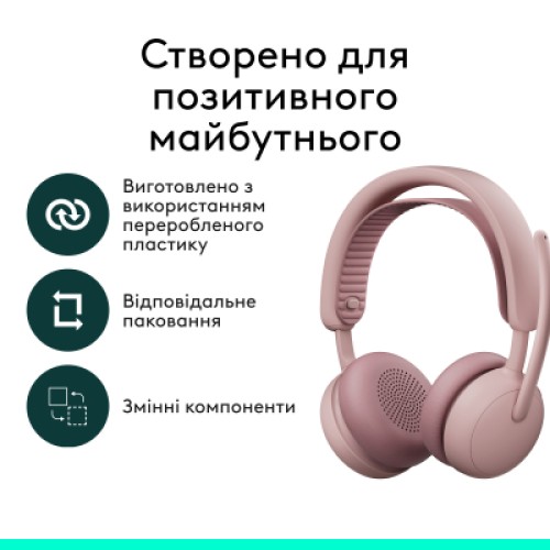 Наушники Logitech Zone Wireless 2 ES Rose (981-001510)