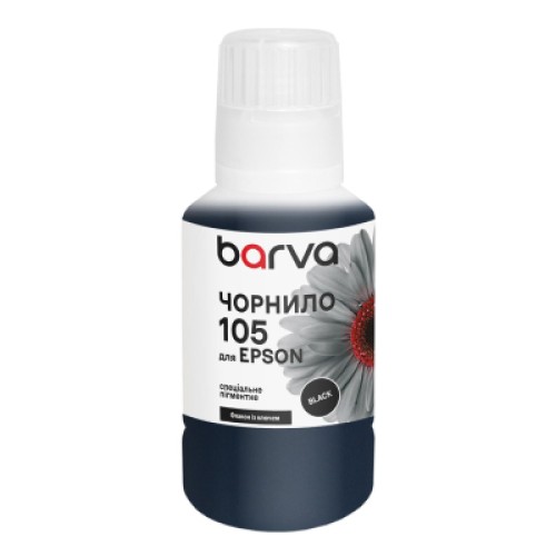 Чернила Barva Epson 105 140 мл, Black, OneKey, pigmented (E105-786e)