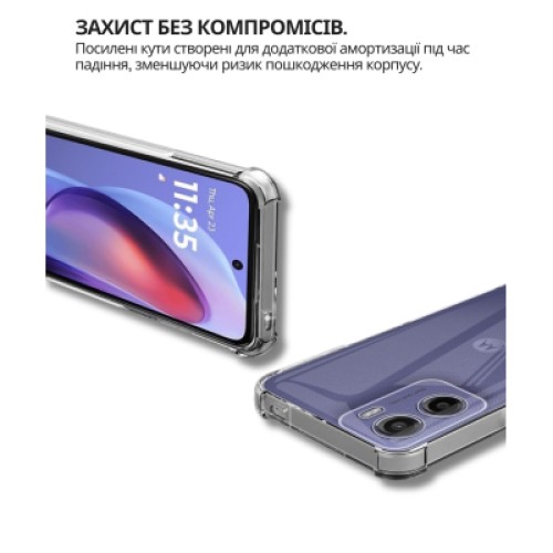 Чехол для мобильного телефона BeCover Anti-Shock Motorola Moto G06 / G06 Power 4G Clear (714699)