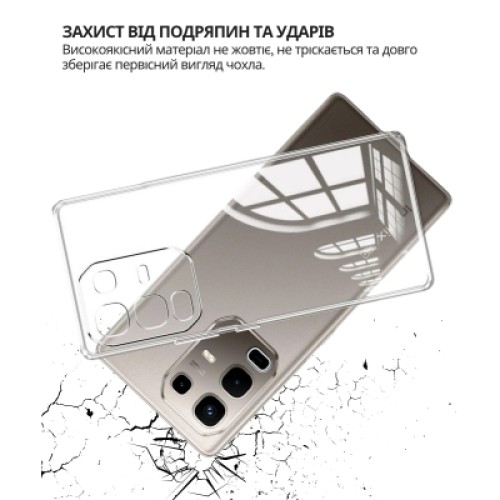 Чехол для мобильного телефона BeCover Silicone Infinix Note 50 Pro 4G (X6855) Transparent (714674)