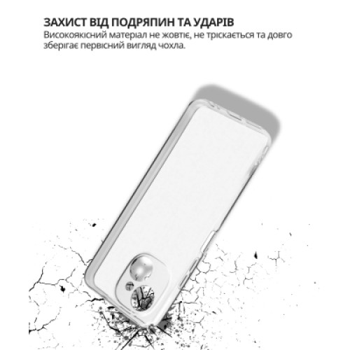 Чехол для мобильного телефона BeCover Silicone Tecno Spark 40C 4G (KM4k) Transparent (714684)