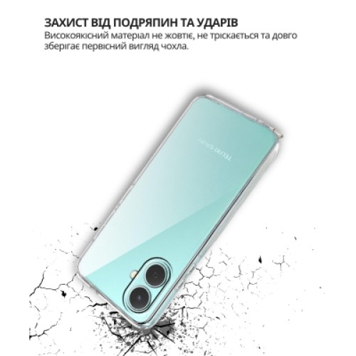 Чехол для мобильного телефона BeCover Silicone Tecno Spark Go 2 (KM4) Transparent (714682)