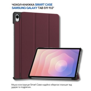 Чехол для планшета BeCover Smart Case Samsung Galaxy Tab S11 (SM-X730/X736) 11.0" Red Wine (714652)