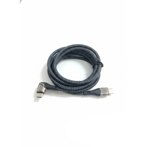 Дата кабель USB-C to USB-C 1.5m 5A 100W Quick Charge magnetic black BeCover (714555)