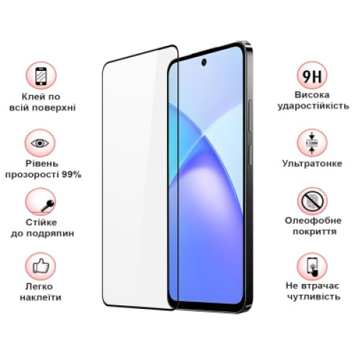 Стекло защитное BeCover Infinix Smart 10 (X6725) Black (714757)