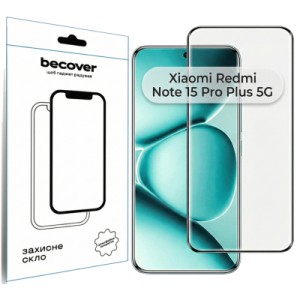 Стекло защитное BeCover Xiaomi Redmi Note 15 Pro Plus 5G Black (714791)