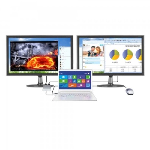 Адаптер USB-A to 2xHDMI F dual display J5create (JUA365-N)