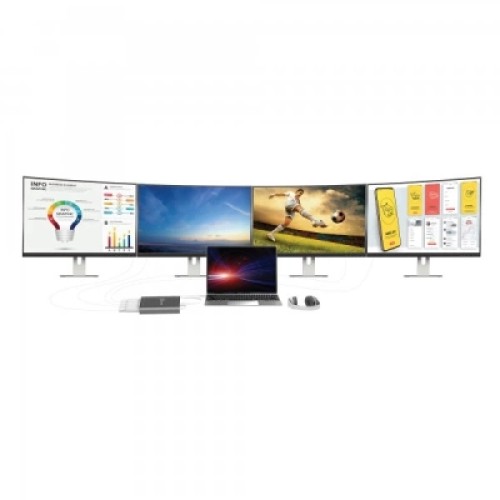 Адаптер USB-C to 4xHDMI F quad display J5create (JCA366-N)