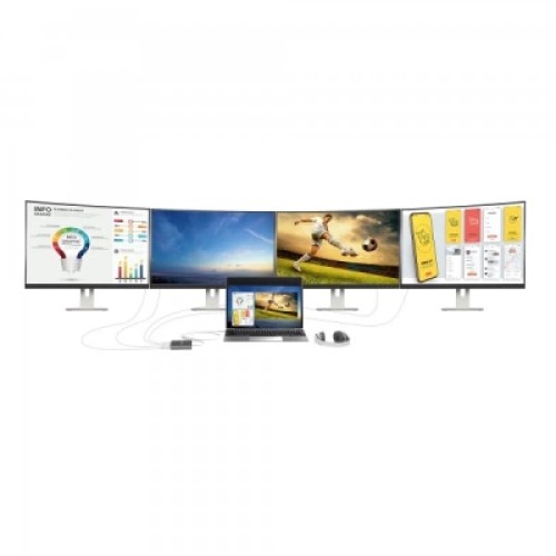 Адаптер USB-C to 4xHDMI F quad display J5create (JCA366-N)