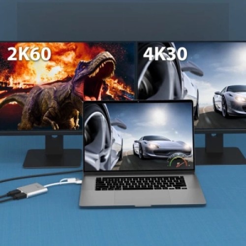 Адаптер USB-C/A to 2xHDMI F dual display J5create (JCA365-N)