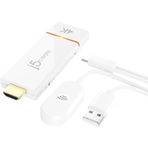 Адаптер ScreenCast 4K WI-FI 15m Miracast/AirPlay/Chromecast black J5create (JVAW76-N)