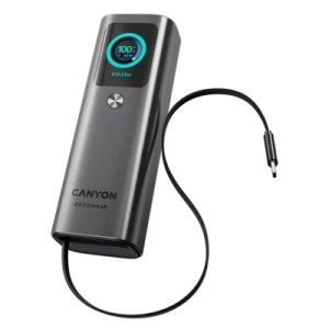 Батарея універсальна Canyon 20000mAh OnPower 265 PD/100W (CNS-CPB265DG)