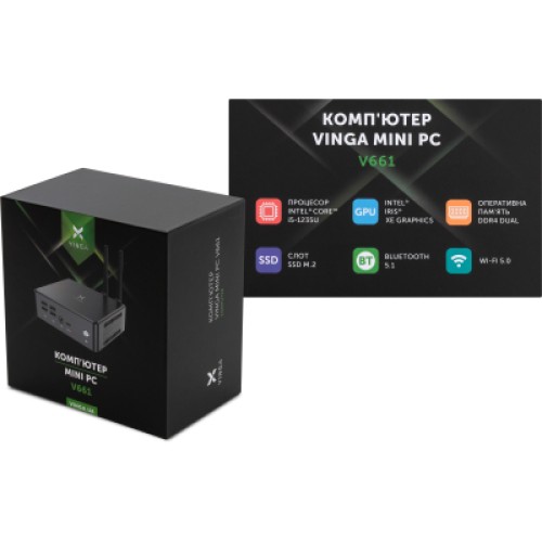 Компьютер Vinga Mini PC V661 (V6611235U.161T)