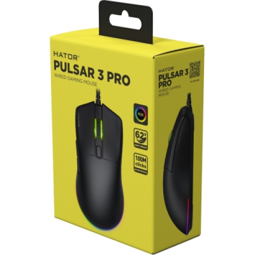 Мышка Hator Pulsar 3 Pro USB Black (HTM620)