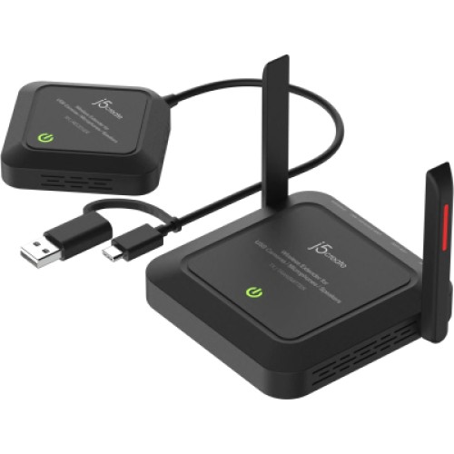 Адаптер extender 25m WIFI 2xUSB-A + USB-C + 3.5mm J5create (JVW120-N)