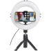 Набор блогера Hama Smartphone Tripod Smart-80 V2, 9.5cм, Bluetooth, LED ring (00004657)