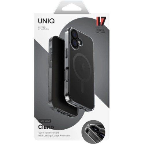 Чехол для мобильного телефона Uniq Clario iPhone 17 Magclick Charging Black (8886463694732)
