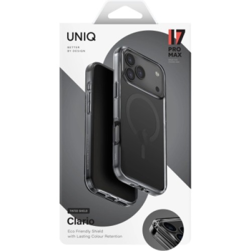 Чехол для мобильного телефона Uniq Clario iPhone 17 Pro Max Magclick Charging Black (8886463694831)